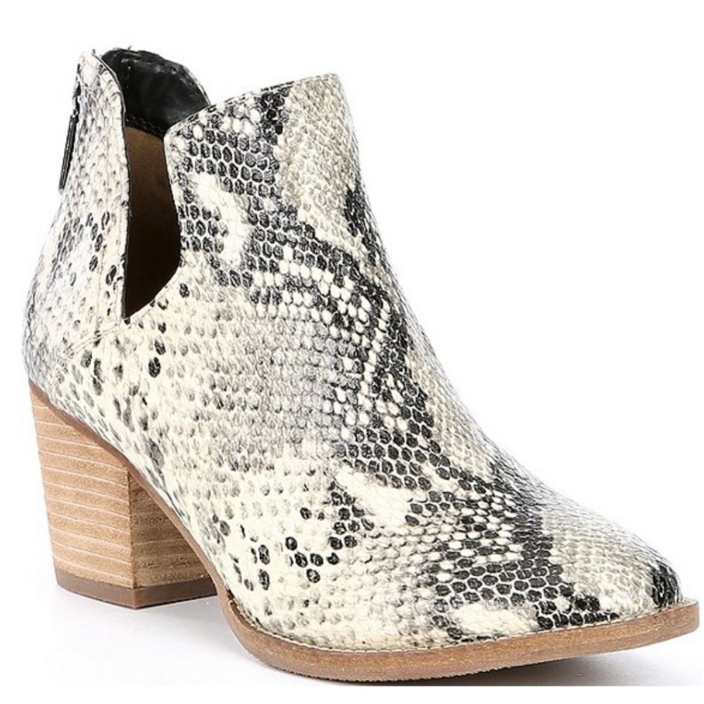 Blondo Neda waterproof natural snake leather boots